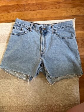 Levi's Light Blue Denim Cutoff Shorts
